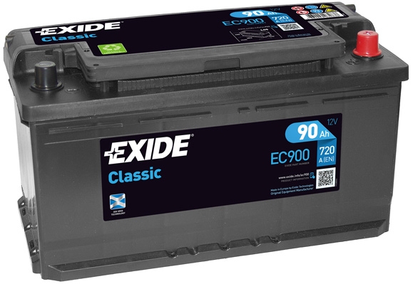 CLASSIC Exide Classic 12V 90Ah 720A EC900